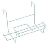 Sauvic 03225 Support Balcon Pour Jardinières Plastifié Acier Blanc 50 X 18 X 23 Cm