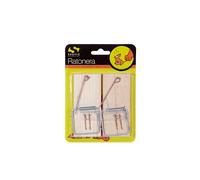 Sauvic 15125 Piège à Souris Petite 2 Pièces Bois 11 x 4,8 x 1,2 cm