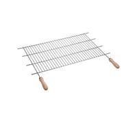 Sauvic 70x40 Cm Poignée En Bois Pour Barbecue Argent Argent One Size