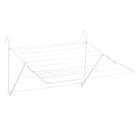 Sauvic 88827 Séchoir à Linge de Balcon Extensible Acier Plastifié Gris 61 x 87 x 32 cm