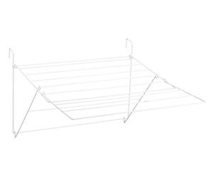 Sauvic 88827 Séchoir à Linge de Balcon Extensible Acier Plastifié Gris 61 x 87 x 32 cm