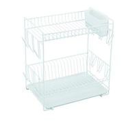 Sauvic Égouttoir à vaisselle 88980 métal plastifié 43 x 25 x 41,5 cm Blanc G