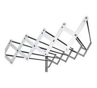 Sauvic 89755-Séchoir extensible, plastifié blanc avec 10 barres en aluminium, 80 cm. Blanc G
