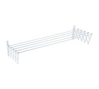 Sauvic 89806 Séchoir à Linge Extensible Métal Plastifié Blanc 140 x 13,5 x 26,5 cm