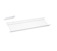 Sauvic 92205 Égouttoir à Verre Armoire Mural Métal Plastifié Blanc 65 x 22,5 x 4,5 cm