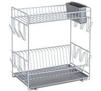 Sauvic égouttoir a vaisselle plastifié - grand modele - gris 89010 Gris G