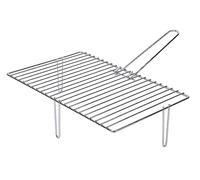 Sauvic Grille de cheminée 466 x 280 mm, 2 pieds, zinguée