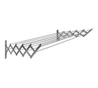 SAUVIC Séchoir à linge extensible inoxydable avec 10 barres de 100 cm