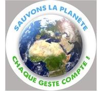 sauvons la planète - 5x5cm - Sticker/autocollant G
