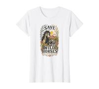 Sauvons Les Chevaux Sauvages de l'Arizona | Protection de la Faune du Canyon de Salt River T-Shirt Graphique avec Valeur