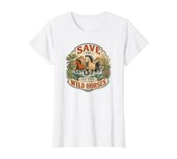 Sauvons Les Chevaux Sauvages de l'Arizona | Protection de la Faune du Canyon de Salt River T-Shirt Graphique avec Valeur
