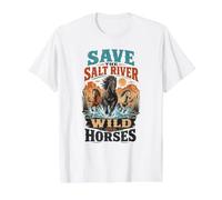 Sauvons Les Chevaux Sauvages de l'Arizona | Protection de la Faune du Canyon de Salt River T-Shirt Graphique avec Valeur