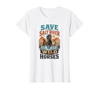 Sauvons Les Chevaux Sauvages de l'Arizona | Protection de la Faune du Canyon de Salt River T-Shirt Graphique avec Valeur