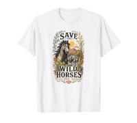 Sauvons Les Chevaux Sauvages de l'Arizona | Protection de la Faune du Canyon de Salt River T-Shirt Graphique avec Valeur