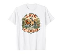 Sauvons Les Chevaux Sauvages de l'Arizona | Protection de la Faune du Canyon de Salt River T-Shirt Graphique avec Valeur