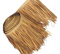 SAVAAL Fausse Paille Ininflammable Simulation De Paille Chaume Rouleau,Disponible Pendant 10 Ans,Postuler à Hawaïen Tiki Bar Parasol Abri Jardin Gazebo Parasol(Size:5M,Color:Jaune B)