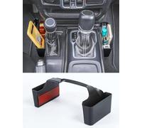 Savadicar GT-2 Boîte de rangement pour levier de vitesse compatible avec Jeep Wrangler JL JLU et Gladiator JT 2018-2024, accessoires de rangement intérieur, noir, 1 pièce