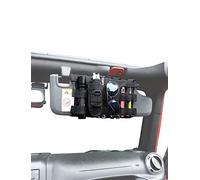 Savadicar Organiseur de Pare-Soleil Tactique pour Jeep Wrangler JK JL et Gladiator JT 2007-2023, Accessoires de Rangement intérieur, Noir, 1 pièce