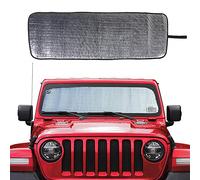 Savadicar Pare-Soleil pour Jeep Wrangler JL JLU et Gladiator JT 2018-2022 - Protection Thermique - Structure Triple stratifiée en Feuille d'aluminium - Argenté