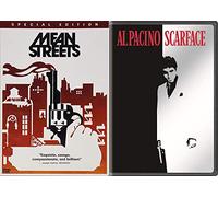 Savage Gangster Movie Classics: Mean Streets + Scarface Mob Feature 2 Films DVD Pacino & De Niro Bundle