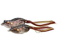 Savage Gear 3D Grenouille marcheuse - Leurre Topwater à Corps Creux pour Les pêcheurs de Bar et de brochet, pour la pêche en Eau Douce dans Les Lacs, Les étangs et Les rivières Marron 7 cm