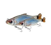 Savage Gear 3D Hard Pulsetail Roach - Leurre de pêche réaliste pour la pêche en Eau Douce et la pêche aux prédateurs, leurre Dur à Longue durée de Vie, Action de la Queue en Pulsation, Firetiger 18cm