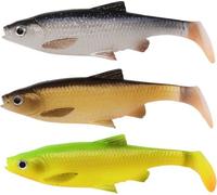Savage Gear 3D LB Roach Paddletail 10cm 3pcs Firetiger poisson caoutchouc