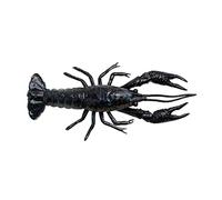 Savage Gear 4D Craw Lot de 6 crabes flottantes en caoutchouc Noir et bleu 7,5 cm 5,5 g