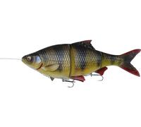 Savage Gear 4D Line Thru Roach Poisson en caoutchouc Modèle : Perch 18 cm 86 g Medium Sink