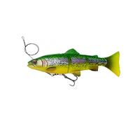 Savage Gear 4D Line Thru Trout - Poisson en Caoutchouc - Couleur : Firetrout, Longueur/Poids/comportement de nage : 20 cm/98 g/coule modérément