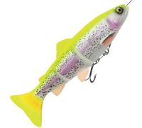 Savage Gear 4D Line Thru Trout Poisson en caoutchouc Lemon Trout, 25 cm/193 g, coulant modérément, 1 pièce