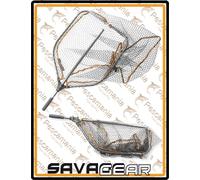 Savage Gear aluminium épuisette 65x50cm poignée filet caoutchouté refermabl