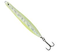 Savage Gear - Appât Seeker ISP cuillère à café en Forme de Truite de mer, pour pêche côtière de Truite, brochet, morue, etc., Fluo UV Vert Jaune, Vert Jaune 102 mm/28 g