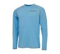 Savage Gear Aqua UV Long Sleeve T-Shirt, Fishing Apparel, Fishing T-Shirt, Unisex, Blue, Large