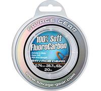 Savage Gear Bas de Ligne en fluorocarbone - 100% Souple - 50 m