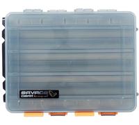 Savage Gear - Boîte à appâts longue à 2 côtés (Lurebox 2 Sided Long) Tacklebox des deux côtés.