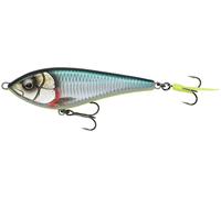 Savage Gear Deviator Swim - Jerkbait Couleur : vert argenté, longueur/poids/comportement de natation : 12,5 cm/50 g/descente lente