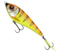 Savage Gear Deviator Swim - Jerkbait Couleur : Golden Amb, longueur/poids/comportement de natation : 14 cm/70 g/descente lente