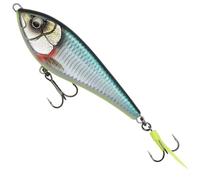 Savage Gear Deviator Swim - Jerkbait Couleur : vert argenté, longueur/poids/comportement de natation : 12,5 cm/50 g/descente lente