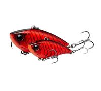 Savage Gear Fat Vibes - Lipless Crankbait détaillé avec Action vibrante, hochet intégré, Perche, Brochet, Bass & Truite en Eau Douce, Pêche au Long Cours et pêche Verticale Red Crayfish 5.1 cm