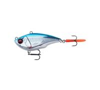 Savage Gear Fat Vibes XL - Lipless Crankbait pour brochet, Sandre et Silure, Action Glissante, Leurre Longue traîne pour Les eaux Libres, Les Structures et Les eaux Troubles,Blue Silver Chrome 10cm