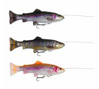 Savage Gear Leurre 4D Line Thru Pulse Tail Trout – à coulée lente 102 g 20 cm Multicolore