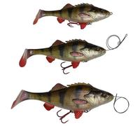 Savage Gear 4D Perch Shad 17,5cm 75g Firetiger Slow Sinking Barschimitat Appât