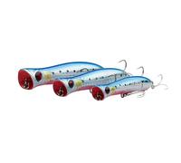 Savage Gear Gravity Popper - Leurre de pêche en Eau salée de Haute Performance pour Les pêcheurs de prédateurs, Conception de Lancer Ultra-Long, pour la pêche en Eau salée White Glow 13 cm