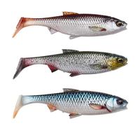 Savage Gear 3D River Roach Mix - 4PK de leurres réalistes à Base de gardons pour Les eaux Sombres et Troubles - Idéal pour Les pêcheurs de Bars, brochets, perches, Clear Water Mix 8 cm