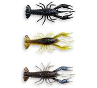 Savage Gear 4D Craw Lot de 6 crabes en caoutchouc flottant Rouge 7,5 cm 5,5 g