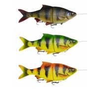Savage Gear Leurre Swimbait 4D Line Thru Roach Hecht Firetiger 18 cm 86 g