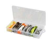 Savage Gear Cannibal Shad Kit - 6pk de shads efficaces de Couleurs Multiples avec têtes de jigs - Idéal pour Les pêcheurs ciblant la Perche et Le brochet en Eau Douce et en Eau salée Assortis Variés