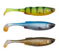 Savage Gear Craft Shad Mix - Appât en plastique souple ultra réaliste pour la pêche en eau douce et en eau salée - parfait pour les pêcheurs de perches, de sandres, de brochets, Clear Water Mix 7.2 cm
