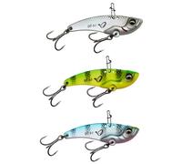 Savage Gear Vib Blade - Lame Finesse pour Le Lancer Long avec Action vibrante et Clignotante, idéale pour la Perche, Le brochet et Le Sandre en Eau Douce et en Eau salée, Blanc nacré 4,5 cm
